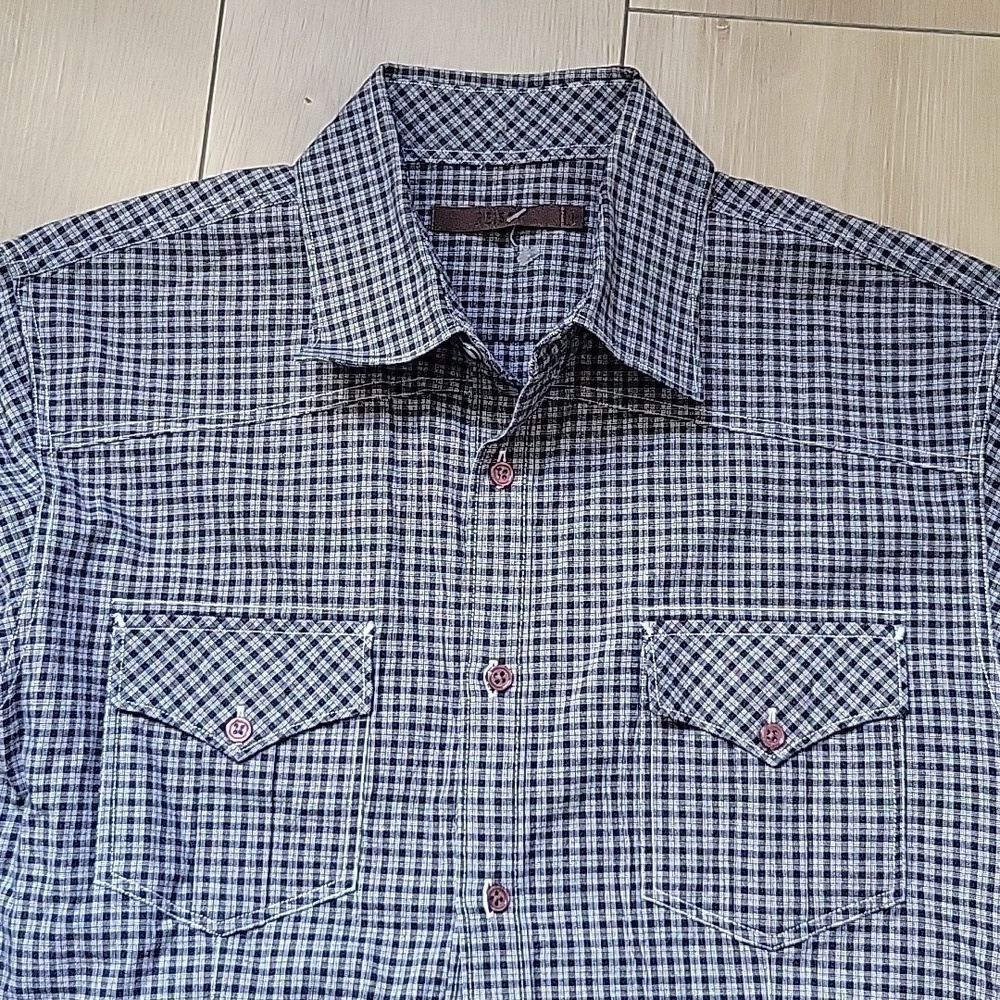 NWOT REISS CHECKED SHIRT SIZE M